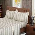 Woolrich Nordic Snowflake Flannel Sheet Set, Tan - Cal King WR20-1792